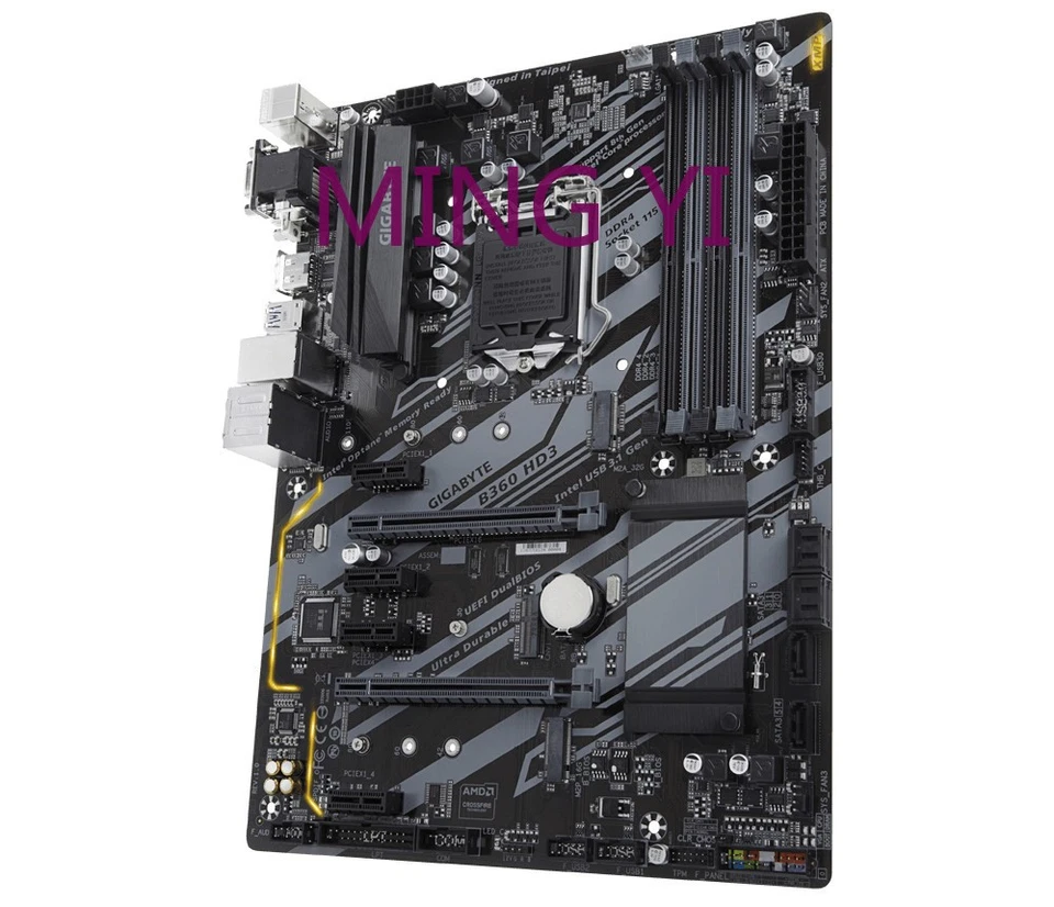 Gigabyte B360 HD3 motherboard Intel B360 Express LGA1151 ATX PCIe Gen3 x4 M.2 - Image 3 of 4