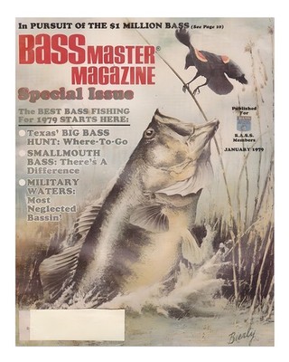 Vintage Bass Angeln Wandkunst Retro 1979 Magazin Cover Retro Vintage O