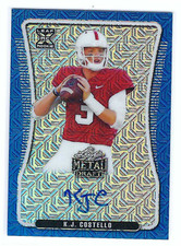 K.J. COSTELLO 2021 LEAF METAL DRAFT FOOTBALL ROOKIE AUTO /15