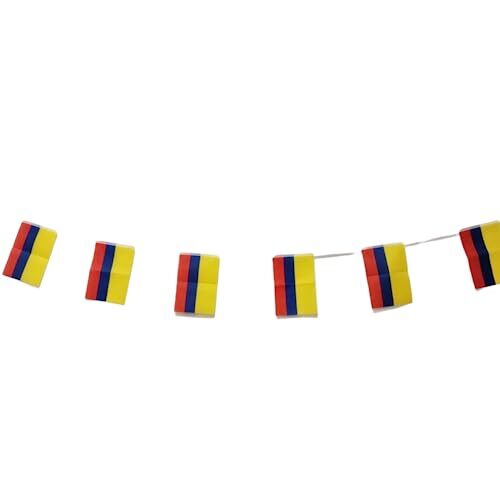 Bandiera della Colombia 40 pezzi bandiera colombia, ghirlanda Colombia (Y8p)