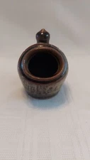 Studio Art Pottery Salt Pig Vessel Cellar Brown Speckled Glaze (U2)