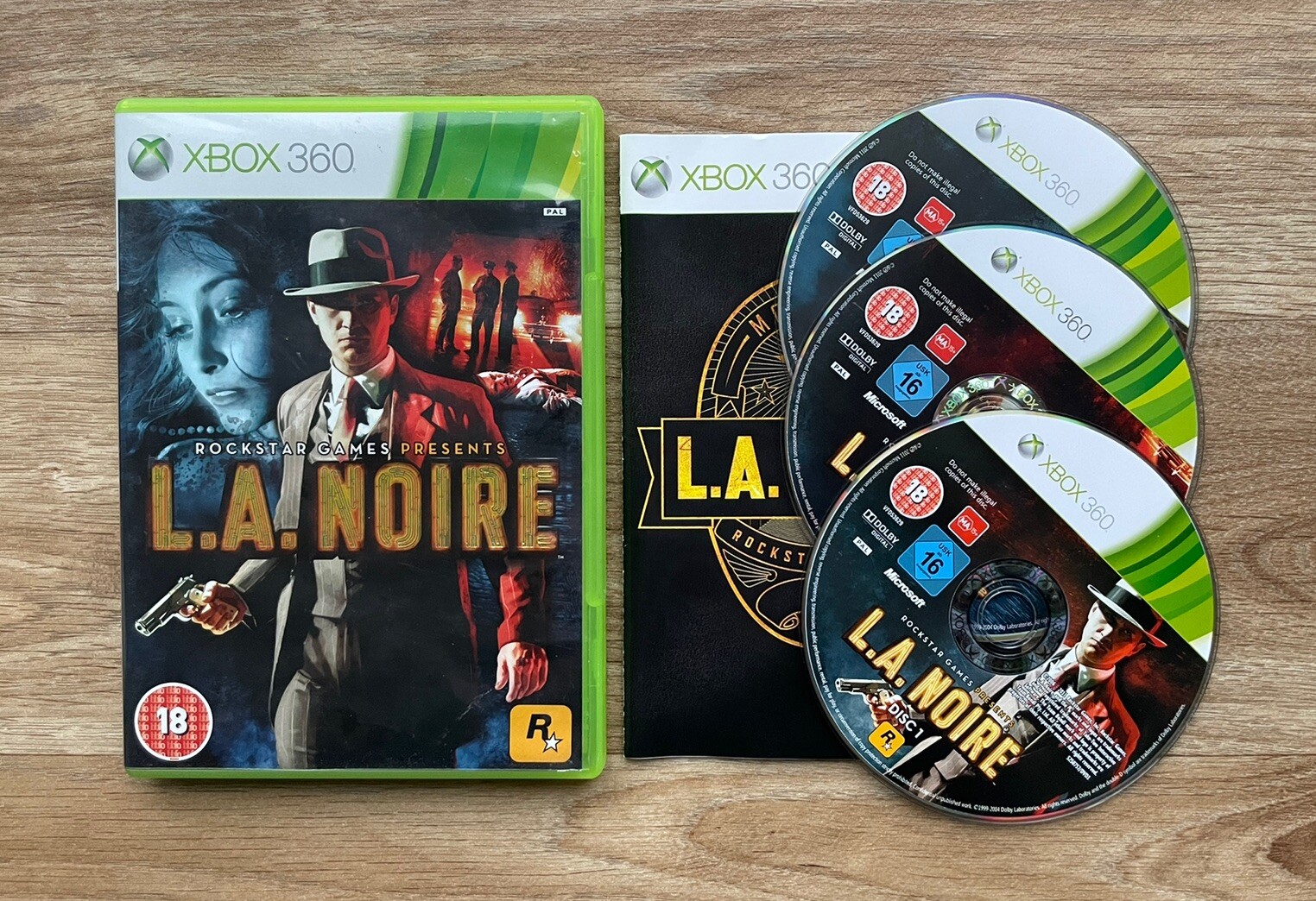 L.A. Noire Game XBOX 360 - Complete With Manual VGC - PAL