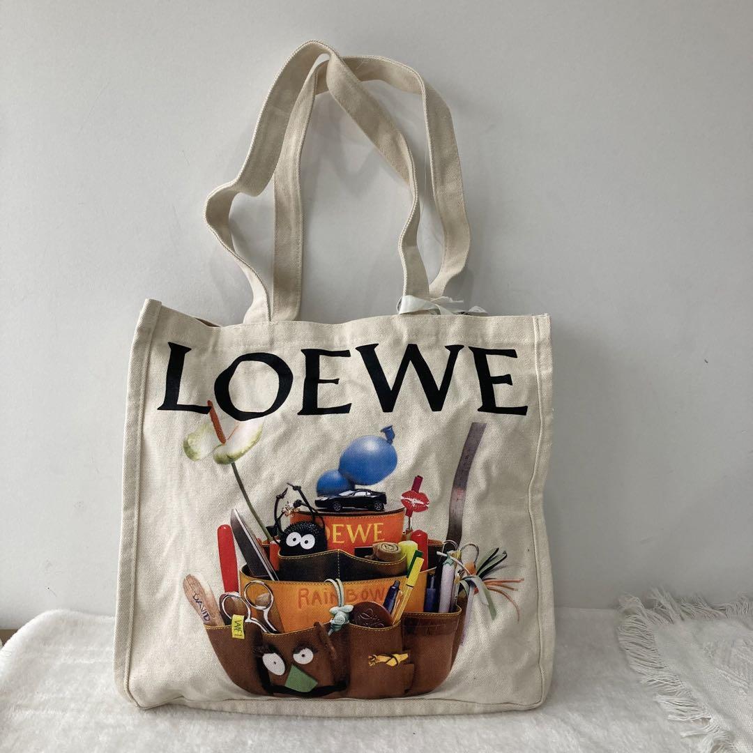 LOEWE Limited Edition Crafted World Exhibition Canvas Tote LOEWE Limited Edition Crafted World Exhibition Canvas Tote