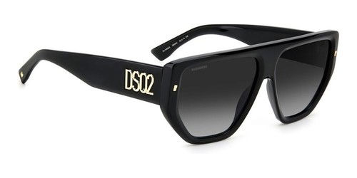Occhiali da Sole Dsquared2 D2 0088/S BLACK GOLD/GREY SHADED 60/14/145 uomo - Foto 3 di 4