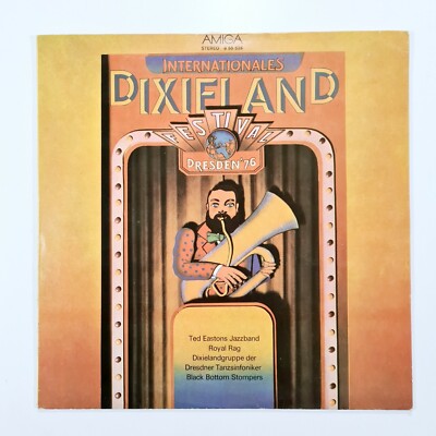  1976 Amiga Vinyl Schallplatte INTERNATIONALES DIXIELAND FESTIVAL DRESDEN '76 