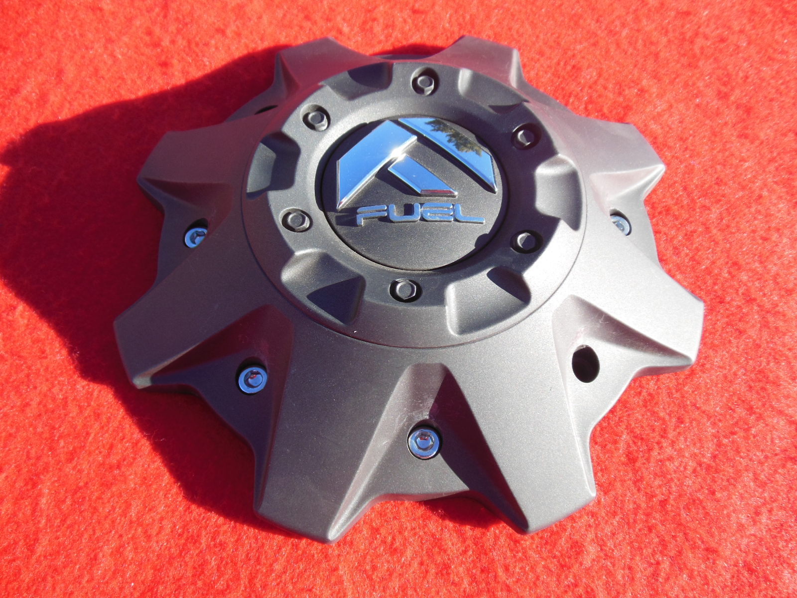 Fuel Wheel Center Cap Charcoal Metallic M447 100158 M698BK02 100253B eBay