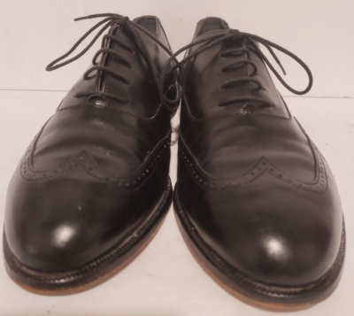 Vito Rufolo Black Leather Wing Tip Oxfords Mens Size 8.5 M  display picture 1