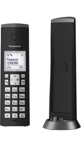 Panasonic Cordless Telefono Fisso DECT sistema blocco chiamate Nero KX-TGK210JT