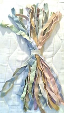 Bundled Hand-Dyed Wool Selvedges for Crafts, Prodding, Braiding Rugs #17