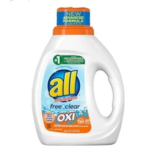 all Liquid Laundry Detergent with Advanced OXI Stain Removers, 36 oz, 20 Loads