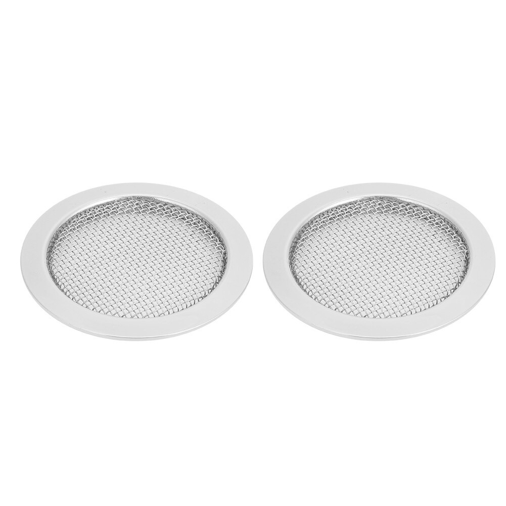 2PCS Resonator Guitar Sound Hole Cover Inserts Screen Metal For Dobro