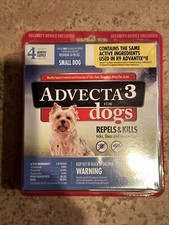 Advecta 3 Topical Flea Treatment for Small Dogs 5-10lbs 4 Month Supply SameDayFS