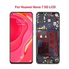 6.53" Original For Huawei Nova 7 5G LCD Display Touch Screen Digitizer W/Frame