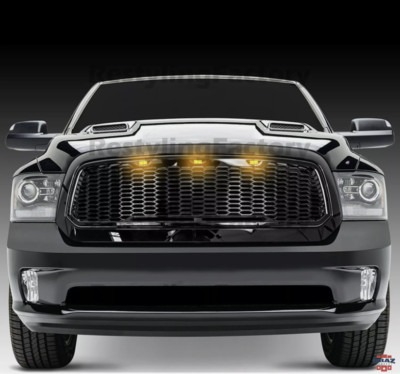 Für 13-18 Dodge RAM 1500 Kühlergrill Frontgrill w/ LED