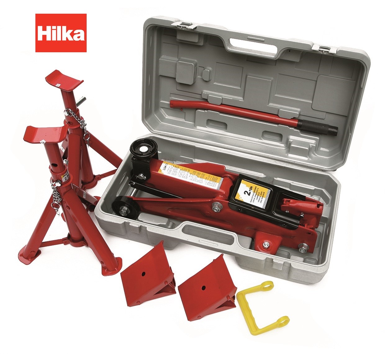 Hilka 2 Tonne Trolley Jack Kit in Case 82930240 for sale online | eBay