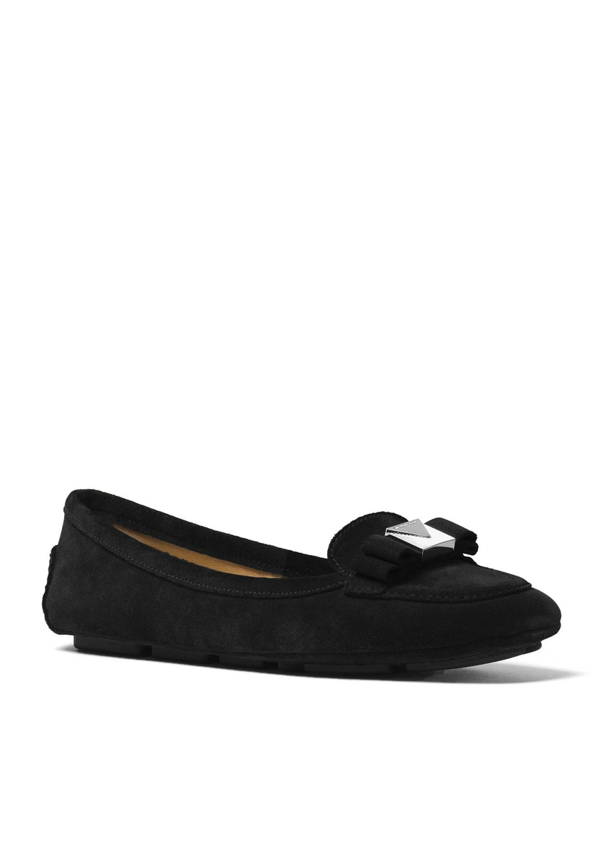 Michael kors black store suede flats