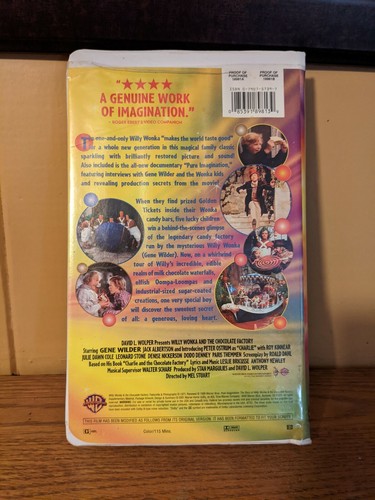 Willy Wonka und die Schokoladenfabrik VHS 1999 (25th Anniversary Edition) - Bild 3 von 3