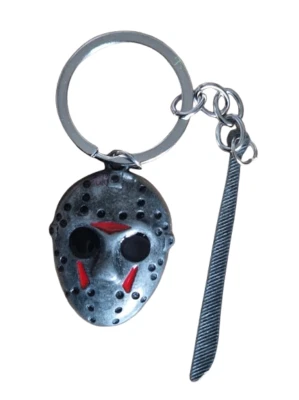 MARKENLOS Jason Vorhees Schlüsselanhänger mit Machete Anhänger Schlüsselring NEU
