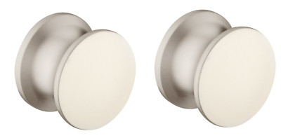 2x Push Lock Druckknopf Knopf für Schloss silber nickel matt Caravan Knöpfe Van
