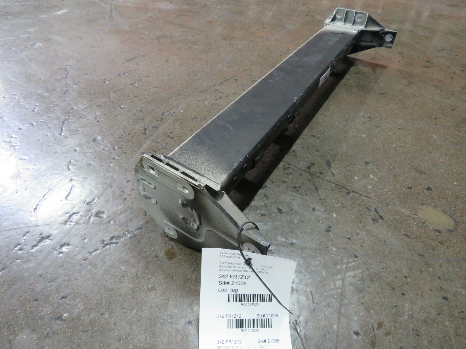 Ferrari FF, Upper X-Member Bracket, Used, Bent, P/N 280474