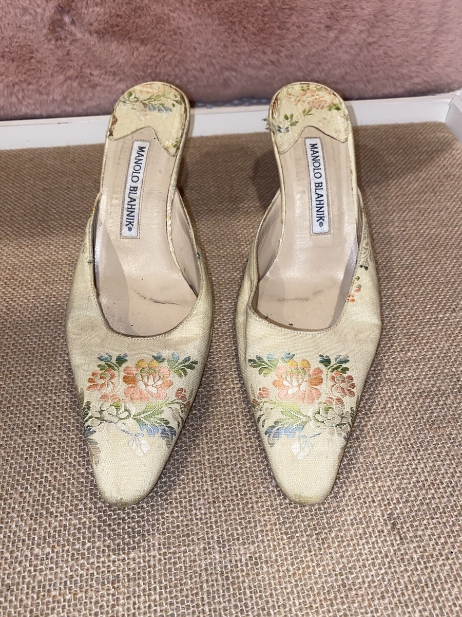 Sandales Manolo Blahnik Talon Chaton - Cuir Bronze, Taille 36 - Neuves Sans Boîte