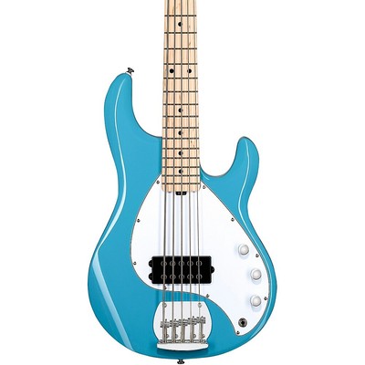 Sterling by Music Man StingRay Ray5 Maple Fingerboard 5-String Bass Chopper Blue