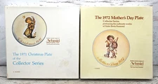 Lot Of 2 Goebel Hummel Germany Annual Collector Plate Set 1971 & 1972