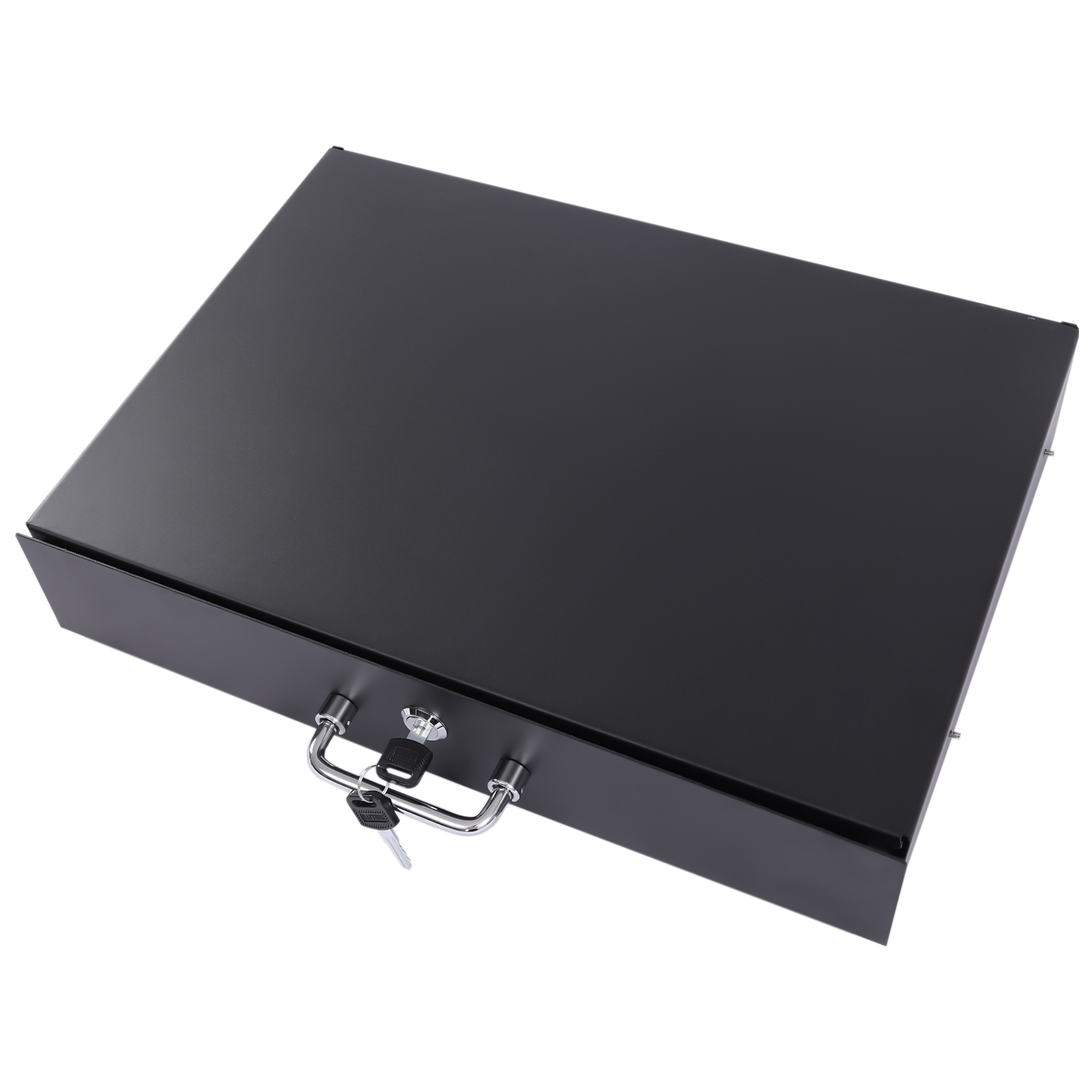 2U Network Drawer/Server Case Black 19" Rack Mount