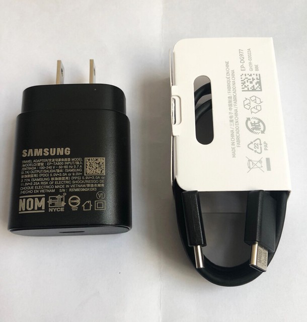 Original Samsung Note 10 S20 Super Fast Charging 25W TypeC Wall