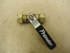 Premier On/Off Valve Brass/Silver/Black 1/2in 600 PSI Water Oil Gas