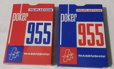 Carte Gioco Poker Playing Cards 955 Masenghini da 36 Carte Triplex Telato Rare