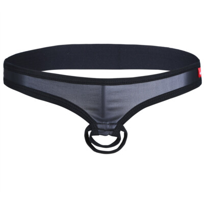 DE ranrann Herren G-string Wetlook Slip Strings Tanga mit Ring Erotik Dessous