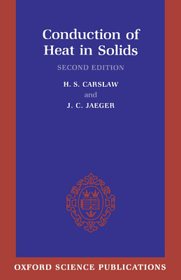Wärmeleitung in Feststoffen - H. S. Carslaw, J. C. Jaeger - Oxford, 1986