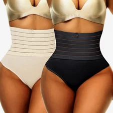 Fajas Colombianas Reductoras Tanga Para Mujer Shaper Bragas De Cintura Alta Slim