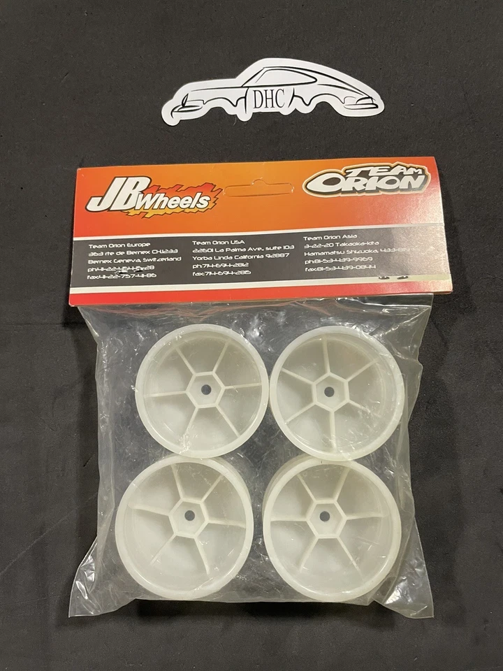 Team Orion Vintage RC Car Part # 73101 White Dish Wheels 26mm Touring (4) Hard - Image 2 of 2