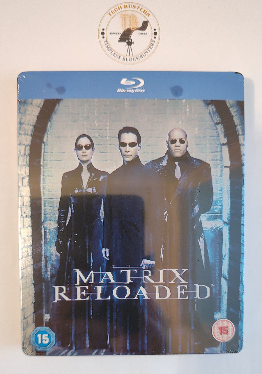 The Matrix Reloaded Limited Edition Blu-ray Steelbook with Keanu Reeves REGION B