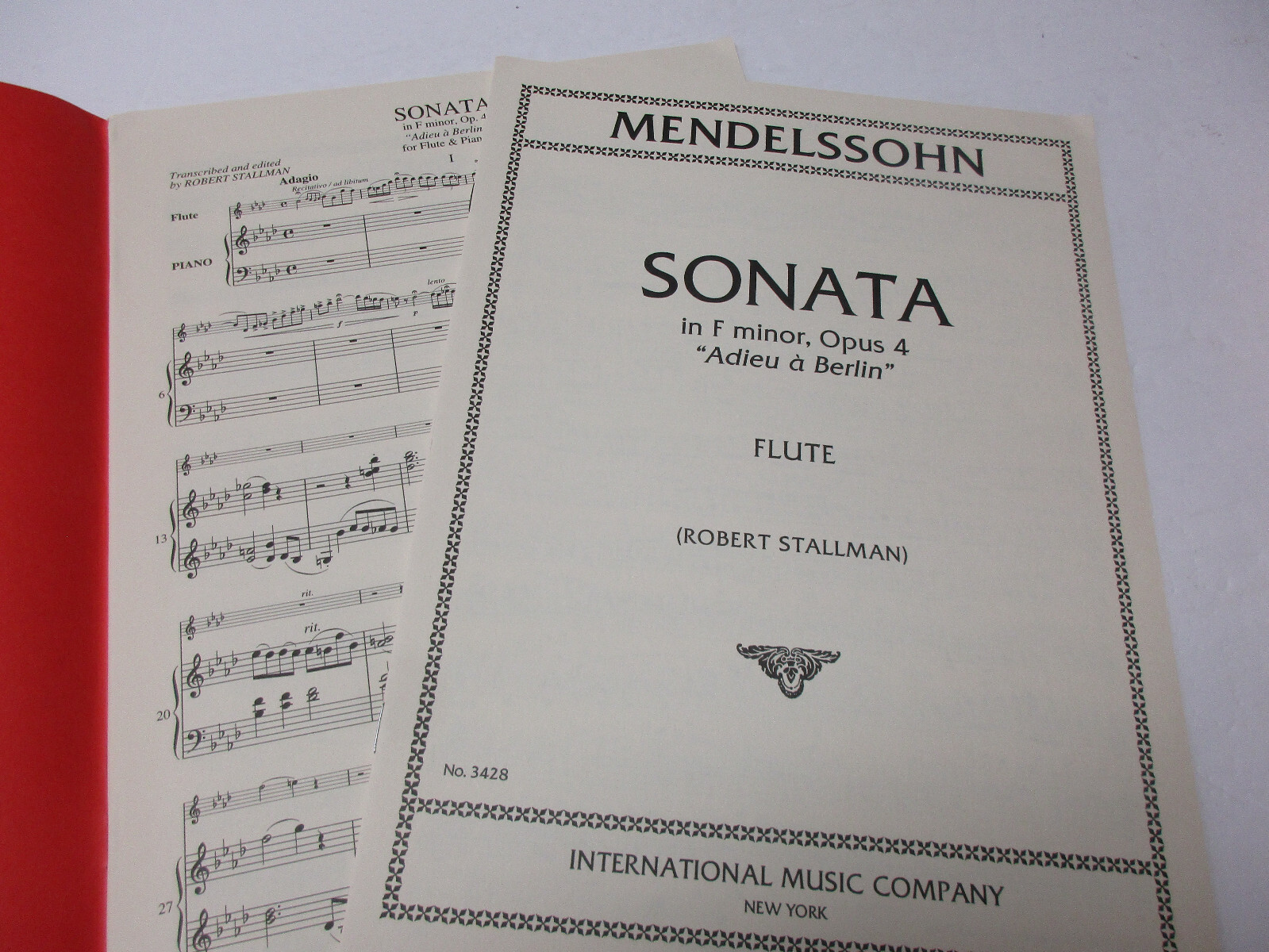 Mendelssohn Sonata in fa minore Op. 4 per flauto e pianoforte foto 2