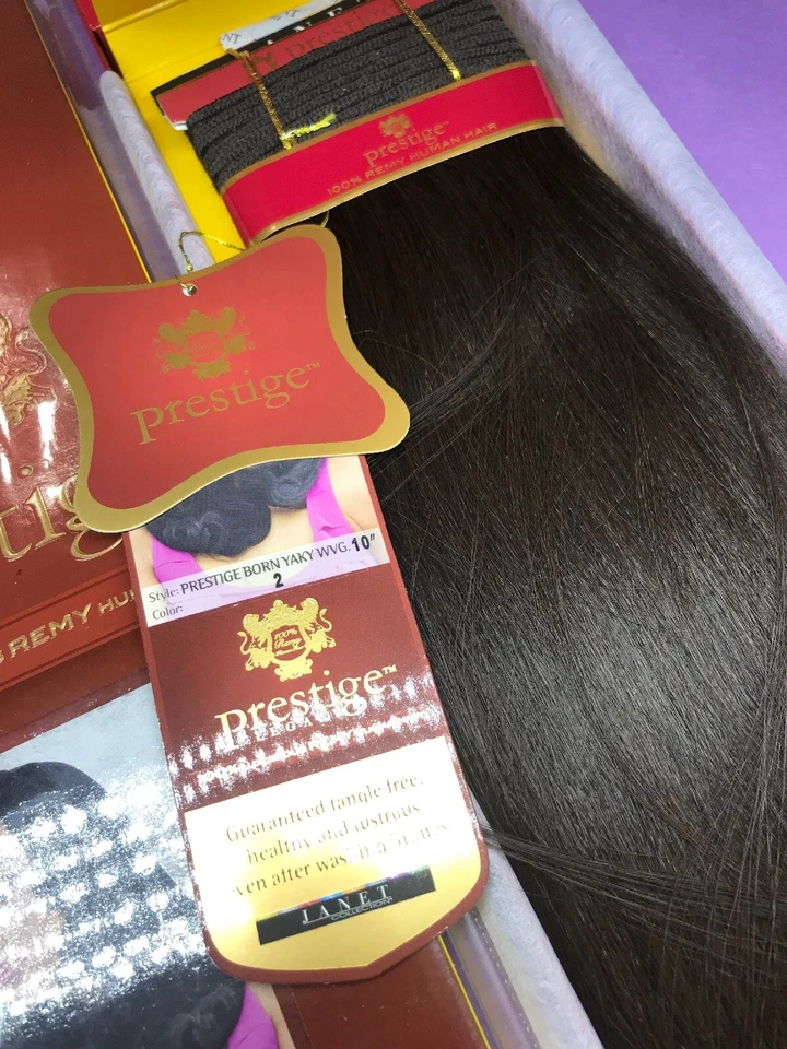 Janet_Colección_Prestigio_Virgen_Remy_100%_Humano_Cabello_10"_ #2 Foto 2 de 4