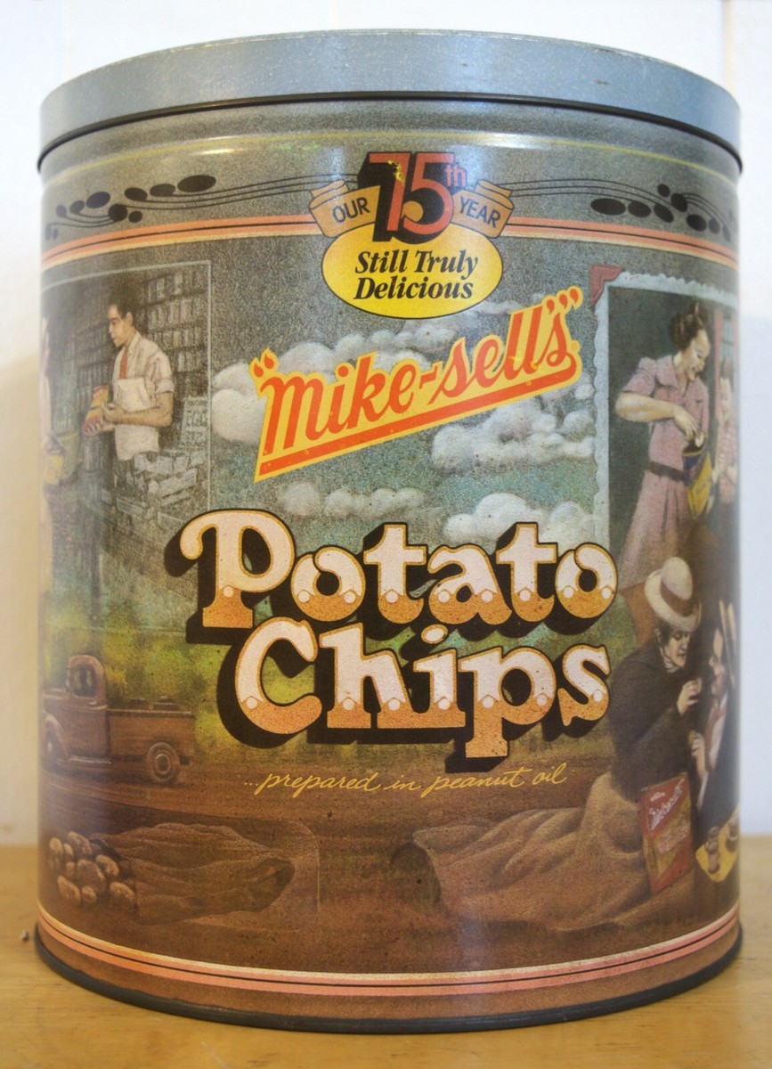 アンティーク缶　ヴィンテージ缶 ⑦ POTATO CHIPS アンティーク缶 ヴィンテージ缶 ⑦ POTATO CHIPS Cain's Antique