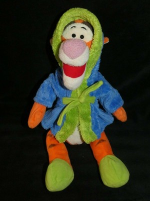 Plush Toy Tigger Bathrobe Blue Green 37 Cm Disney Ebay