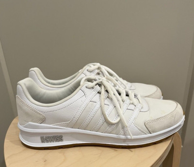 Pickleball Shoes K SWISS Vista Trainer T Womens 11 White Gum Sneakers Lace Up