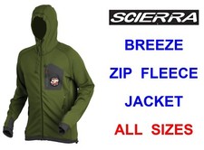 SCIERRA BREEZE ZIP FLEECE JACKET HOODIE FOR FLY ROD REEL FISHING WADERS WADING