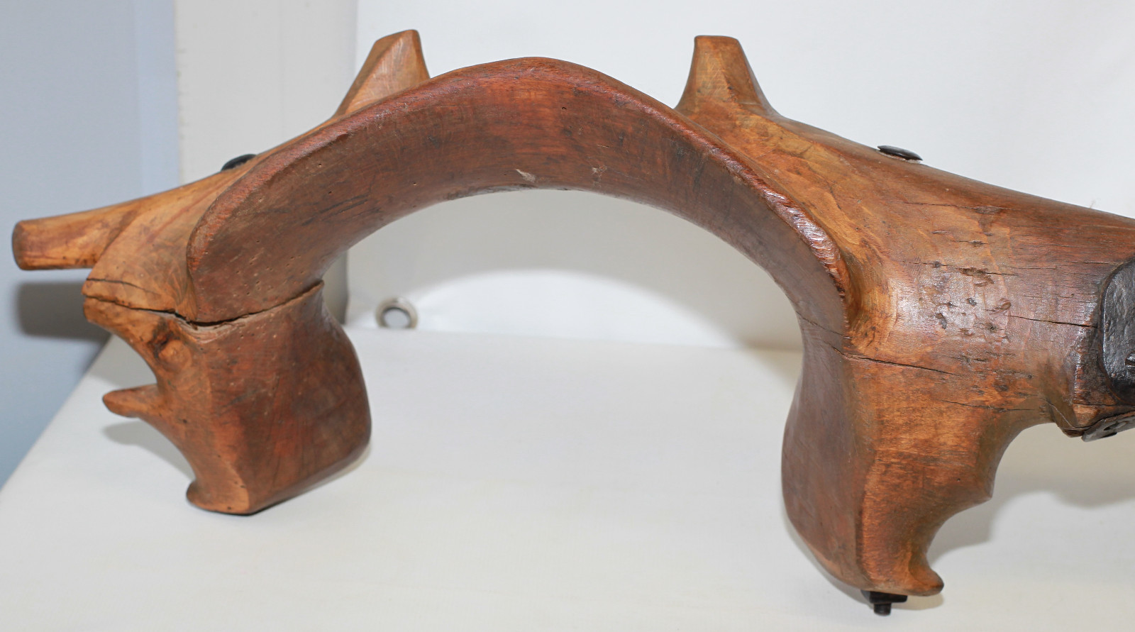 Ancien joug de boeufs en bois | eBay