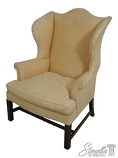 63059EC: KITTINGER Colonial Williamsburg WA-102 Chippendale Mahogany Wing Chair