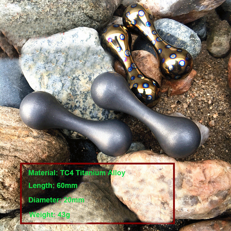 EDC Solid Titanium Alloy Begleri Unzip Toy Knucklebone Turn Bone Finger Dumbbell