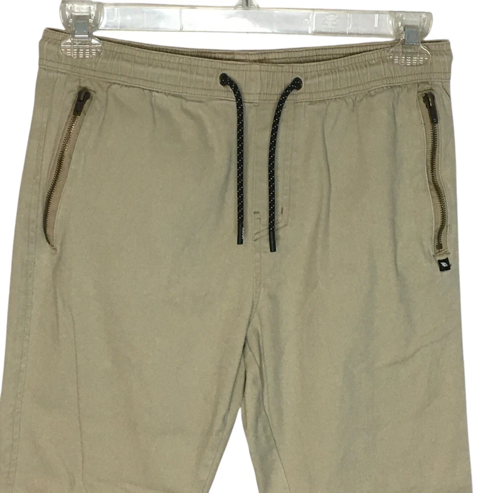 Pantalones chinos Tony Hawk Joggers para hombre puño elástico medio caqui cargo utilitario Foto 2 de 4