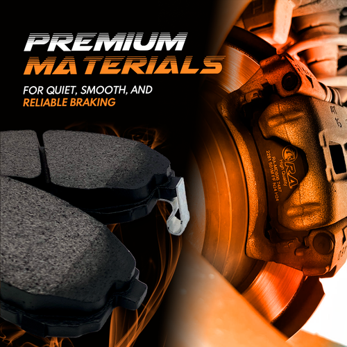 Front and Rear Disc Brake Pads for 2013 - 2022 Ford F-250 SUPER DUTY 6.2L 6.7L - Picture 6 of 10