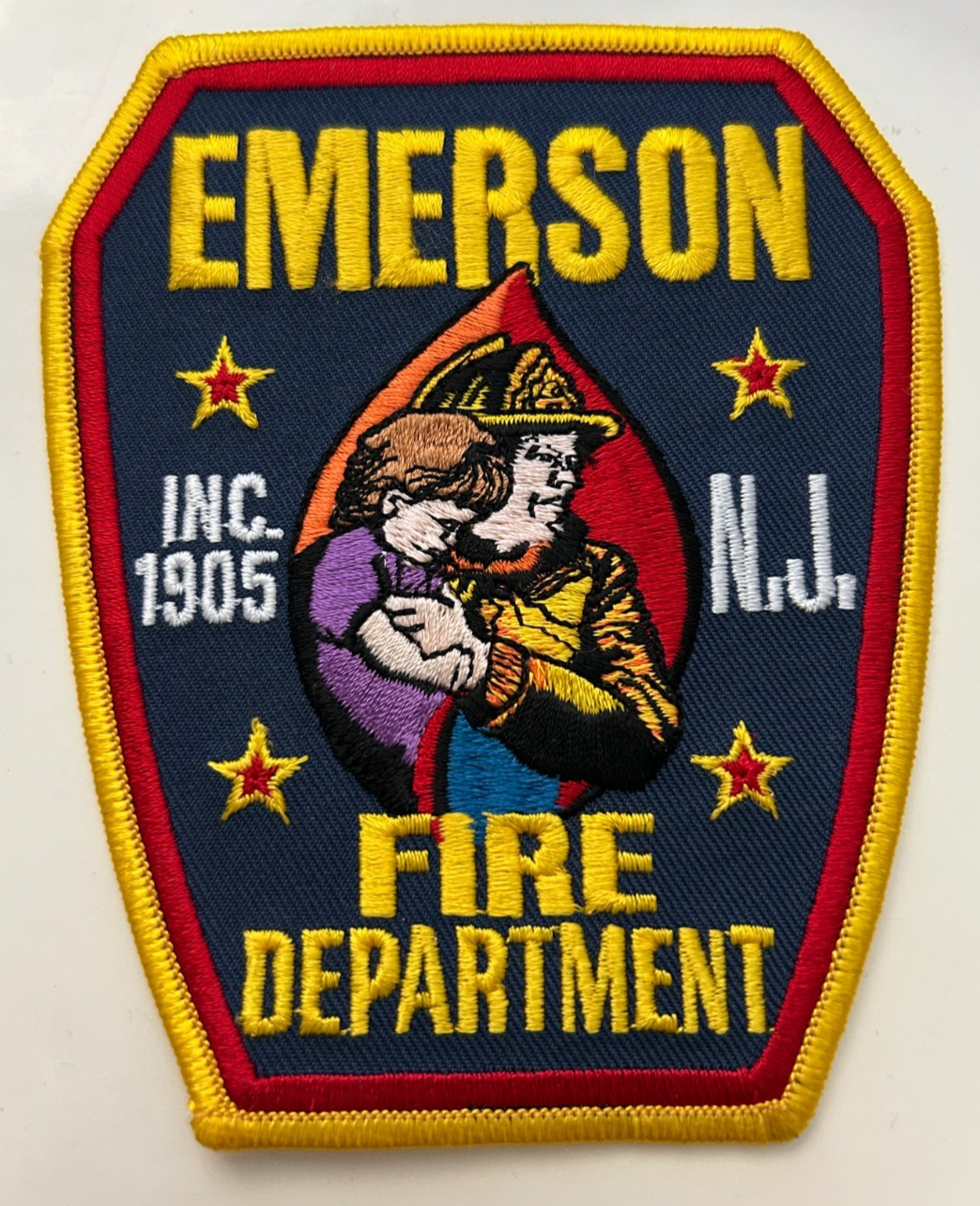 Emerson New Jersey Volunteer FIre Department Patch Unused | eBay