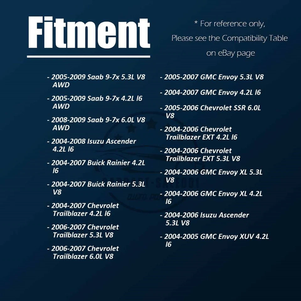 Barra estabilizadora delantera trasera izquierda 4x para GMC Envoy XUV 4,2 L 2004-2005 Foto 2 de 4
