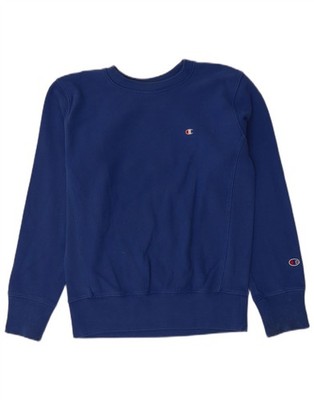 CHAMPION Herren Sweatshirt Pullover mittelblau Baumwolle CX04